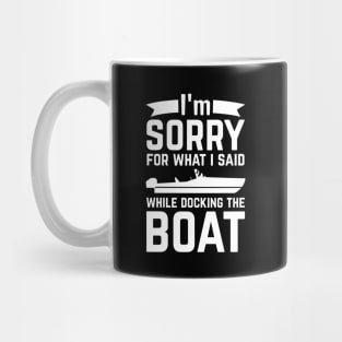 Funny Boat Boating Motorboat Captain Gift Mug